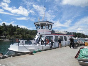 Le Grand Héron docked in Killarney. Photo by Shelly Pearen