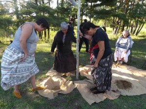 Pounding the wild rice with the thumping poles was a lot of great fun as well as hard work for the dedicated harvest teams.