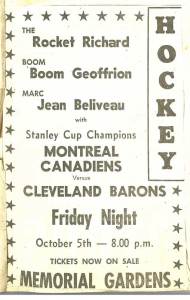 An ad in a 1956 edition of the North Bay Nugget announced a young hockey fan dream come true.