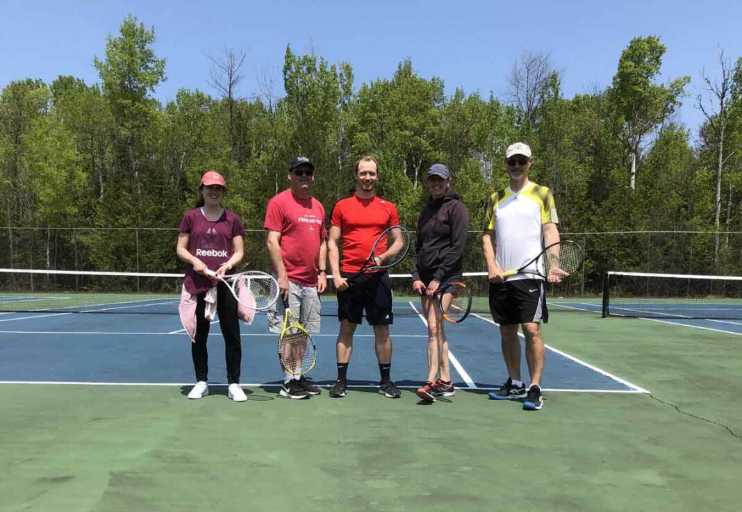 In photo from left is Emily Deegan, Dan Marois, Jon Best, Joanna Rosenbaum and Chris Theijsmeijer.