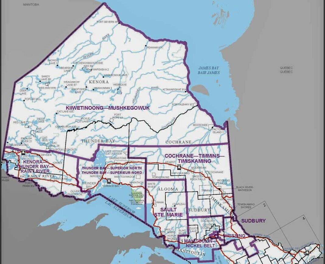 The proposed new riding boundary.