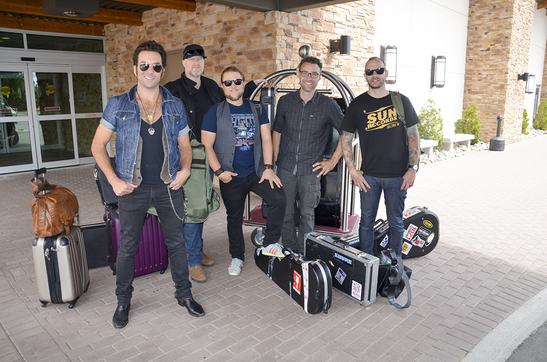 The Boom Chaka Boys arrive at the Manitoulin Hotel and Conference Centre before their gig. The talented quintet may defy the conventional pigeonhole, but are easily described...they’re great!