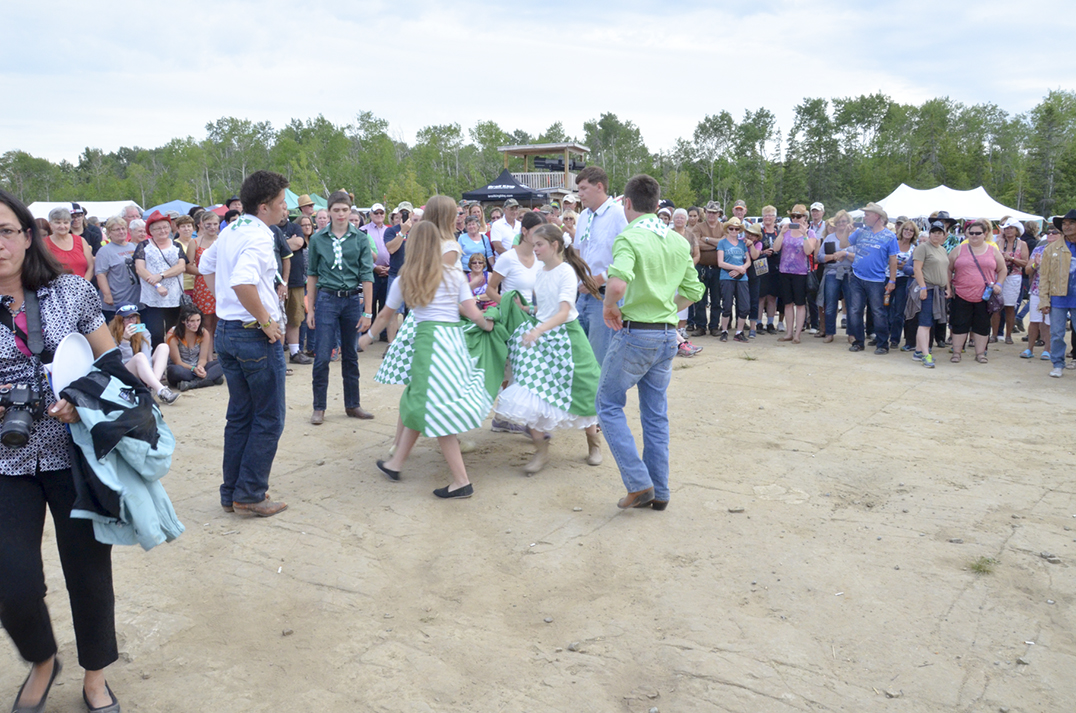 Young square dancers entertain the crowds between act changes at the Flatrock Entertainment fairgrounds.