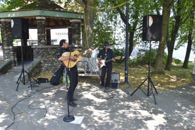 The Wiky 3 Johnny Cash tribute band entertains at Soldier Park in Little Current.