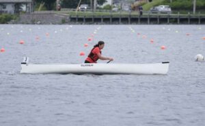 Dane Gibeault navigates rough waters.