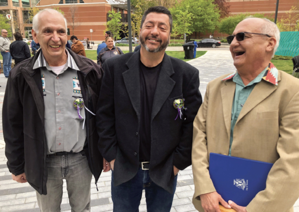 Dr. Lillian McGregor’s three sons, Dave, Ken and Dennis McGregor.