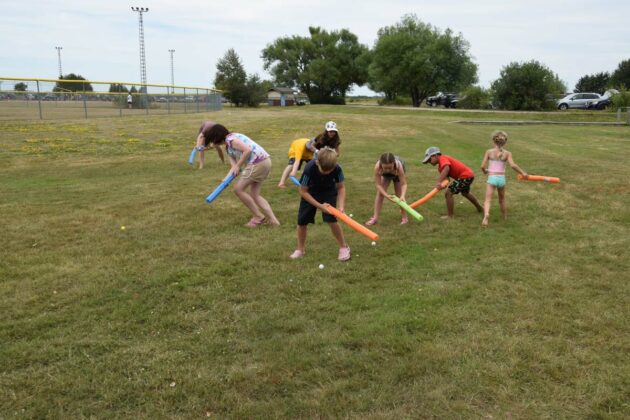 Kids games at Low Island helped keep folks of all sizes entertained on Sunday. photos by Michael Erskine