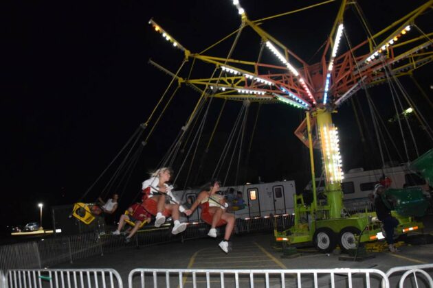 The return of the Midway rides filled the nights with screams of laughter. photos by Michael Erskine