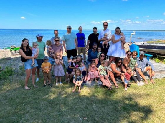 Haweater is all about family and friends. The O’Hare clan of Little Current and their childhood friends came together on the shoreline.