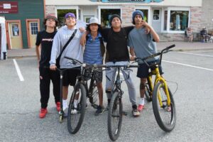 Da crew! These five buddies were having a blast at the street market in downtown Little Current.