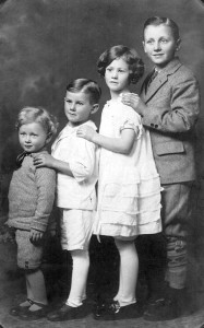 Jack Bailey (second from left) and his  siblings, Alden, the youngest, Thelma and Howard.