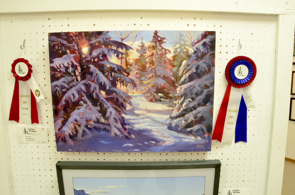 Best of Show this year went to Karin Fediw for her painting ‘Through the Trees Pein Aire.’