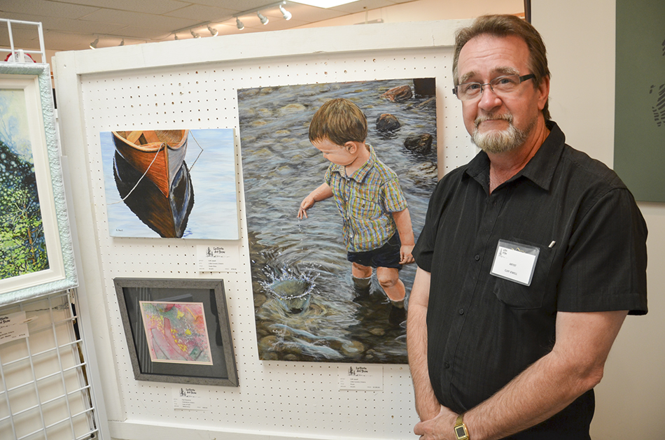 LaCloche Cliff Jewell with two of his works