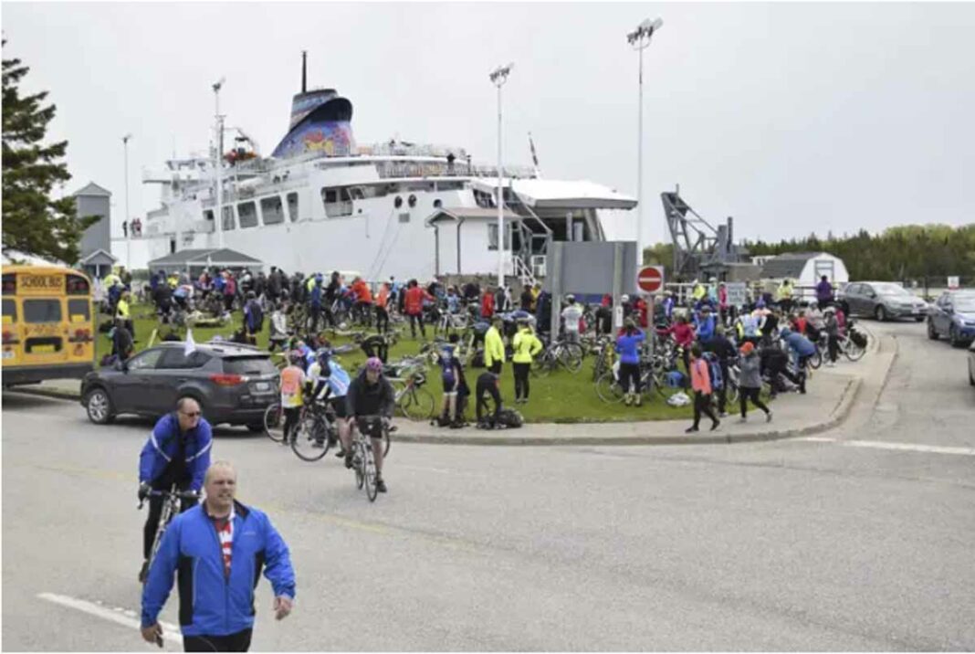 The Manitoulin Passage Ride attracts hundreds of passengers each year.