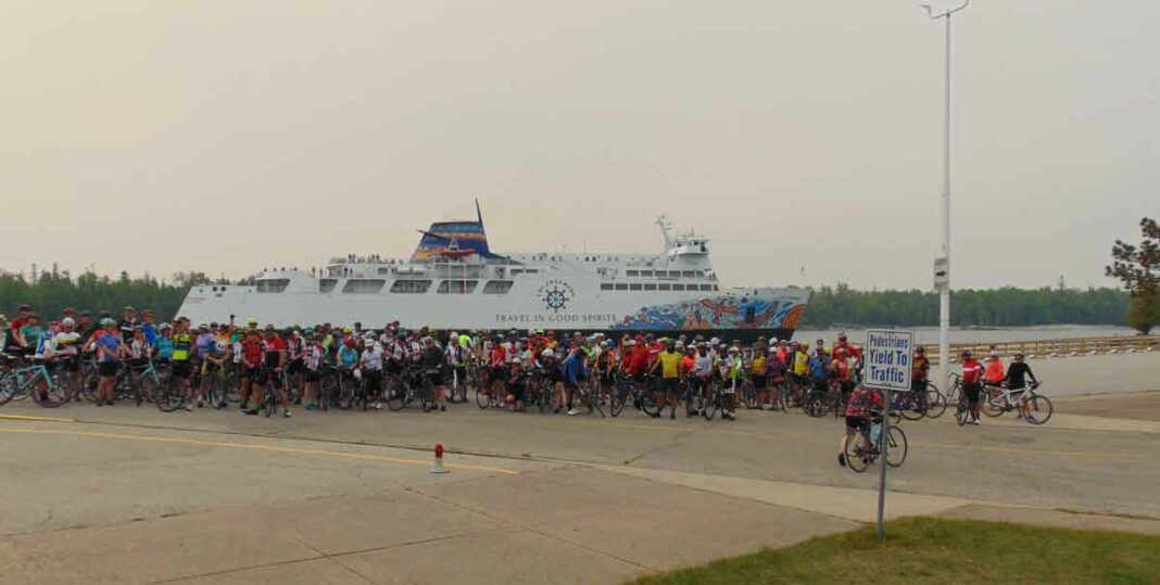 More than 200 cyclists took part in the 2023 Manitoulin Passage Ride.