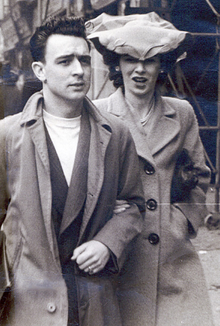 A dapper Don and Jean wearing her new hat on Easter Sunday in the 1940s.