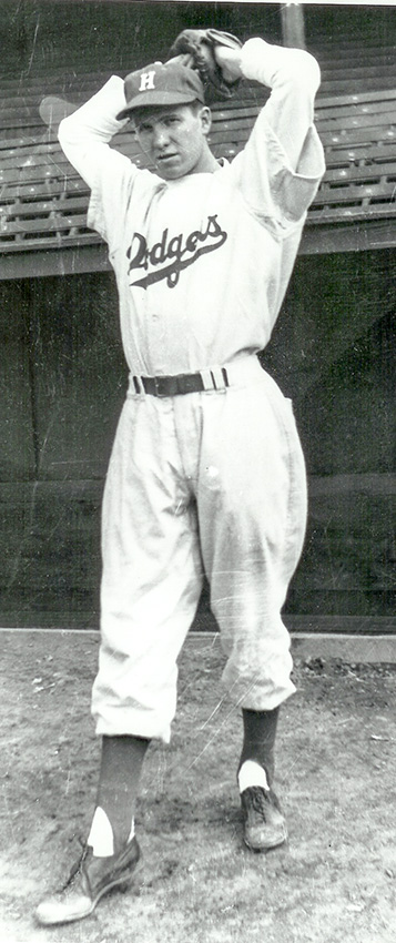 Murray McDermid with the Brooklyn Dodgers.