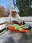 NT-Shirley-knitting-a-beautiful-blanket-on-the-deck