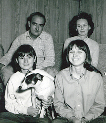 The family at their cottage in 1968, about the time of the kidnapping.