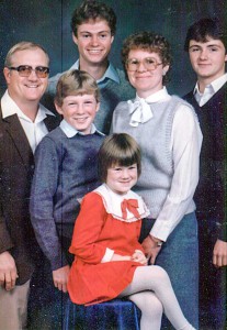 The whole family in the mid 1980s.