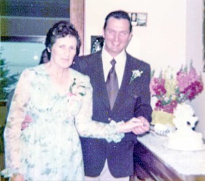 Their wedding day August 3, 1975.