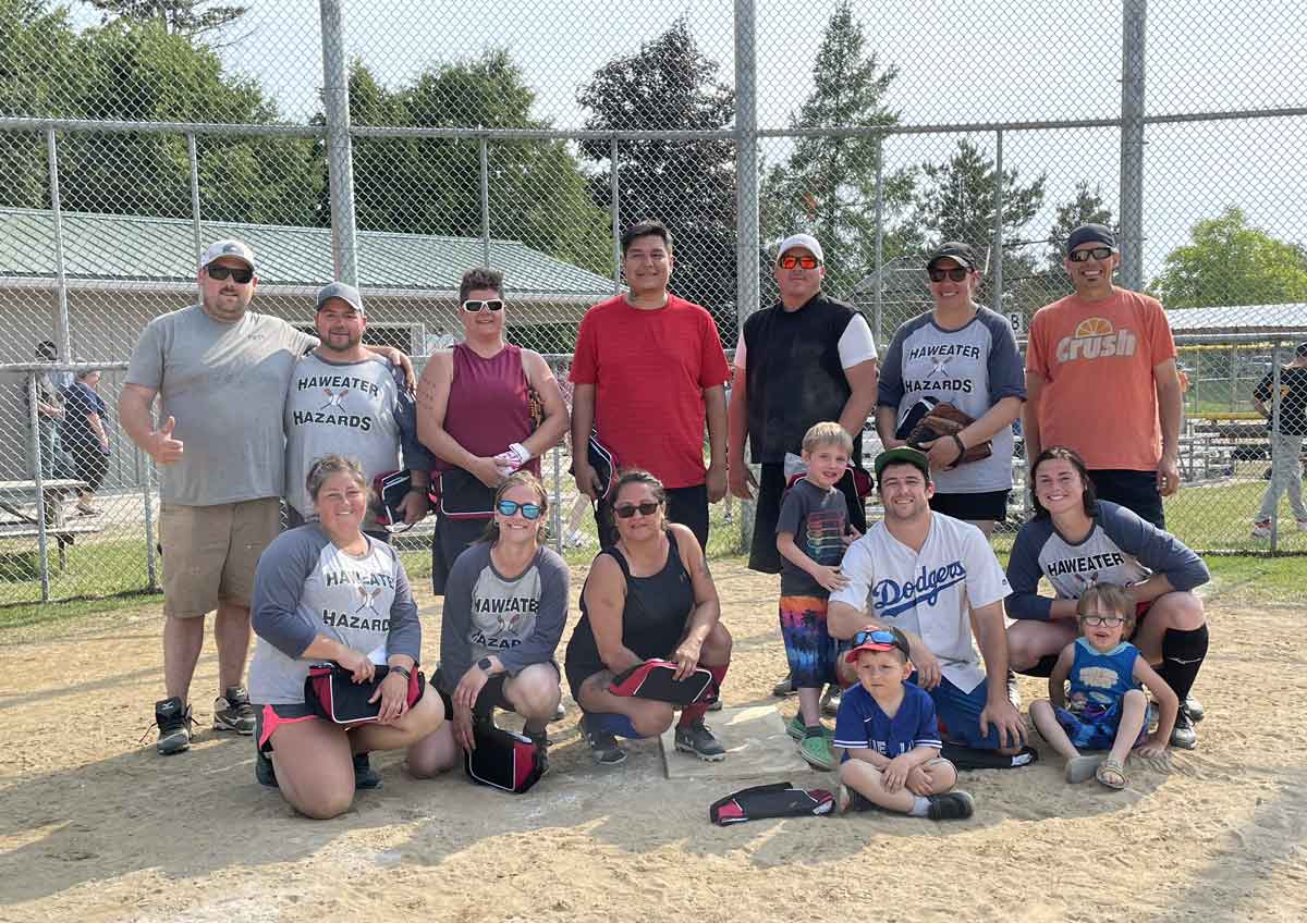 Open Division C winners were the Haweater Hazards, under team captains Troy and Kerri Campbell. photo by Dwayne Animikwan