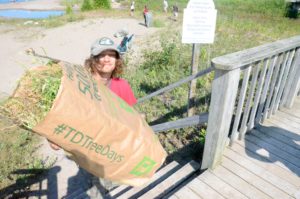 Paper bags helped bundle up the sweet clover so that the seeds of a next  generation of the annuals were less likely to escape collection.