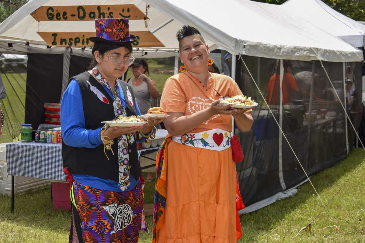 Powwow dining at its finest was a hit. photo by Michael Erskine