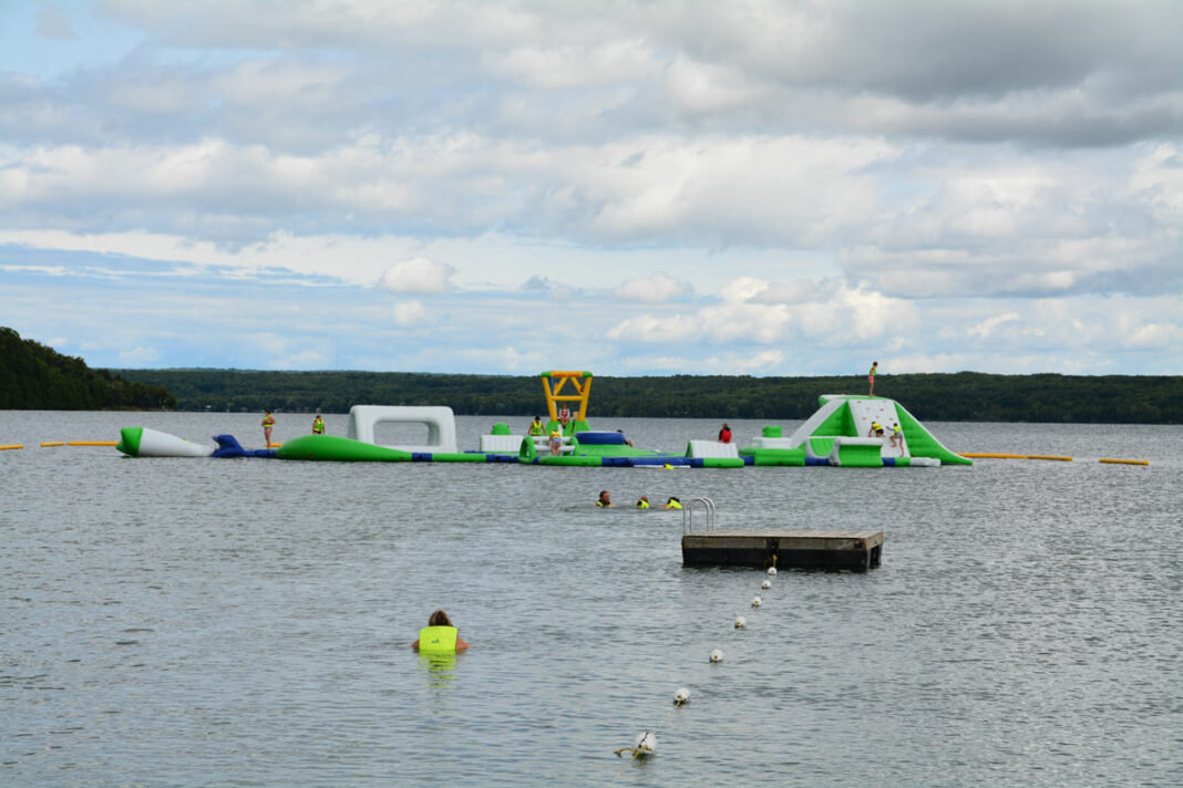 Splashtown Manitoulin in Lake Mindemoya is a summer hotspot.