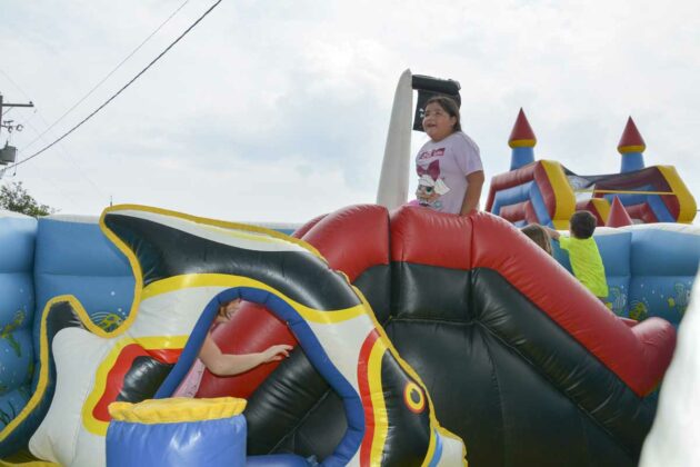 The kids’ zone was a popular place to be at Summerfest.