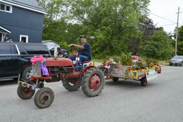 The Horicultural Society float was all things flowers at the annual parade.