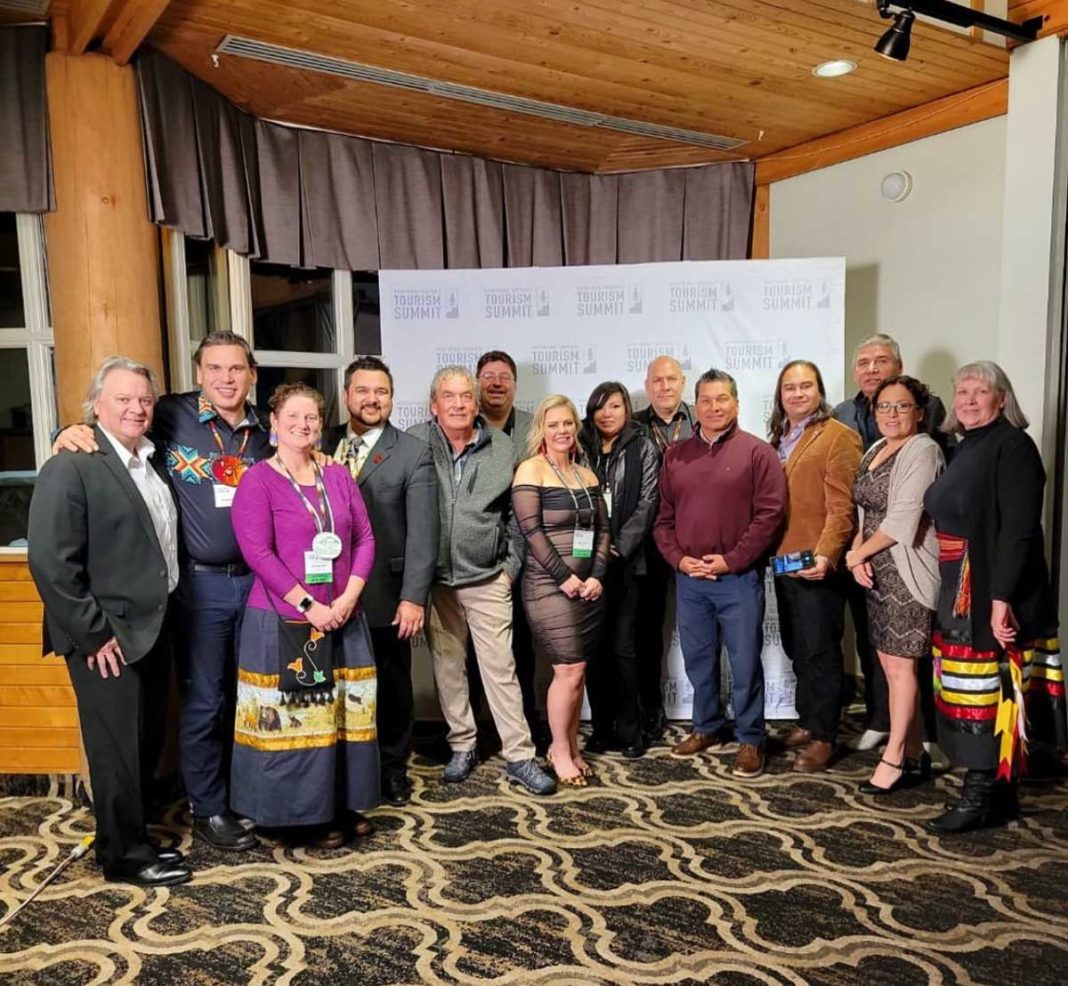 The Indigenous Tourism Ontario team poses for picture at the Northern Ontario Tourism Summit in Thunder Bay.