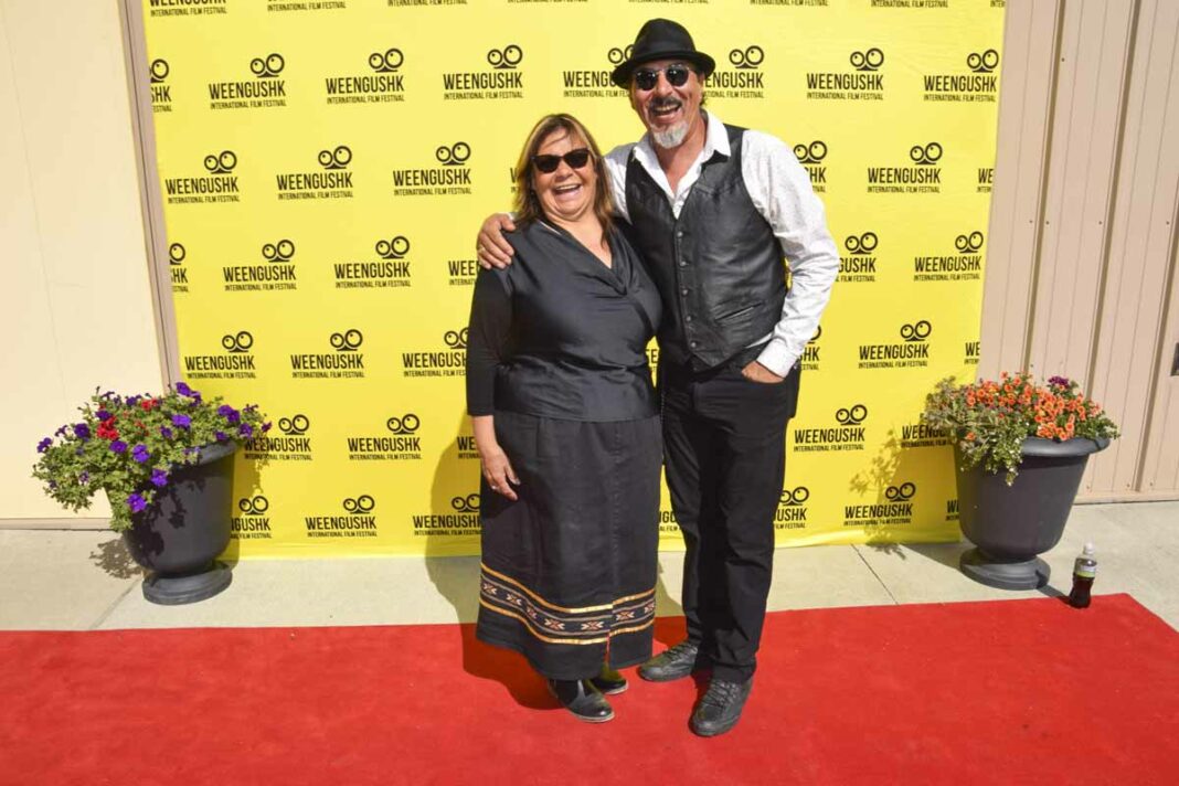 Audrey Ozawabineshi and WIFF emcee Glen Gould grace the red carpet at last year’s event.