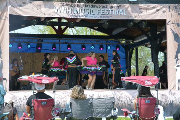 The world famous Creeland Dancers of Saskatchewan had audience toes tapping.