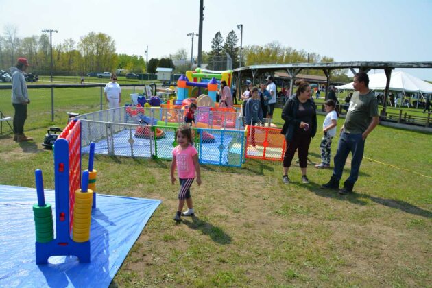 The music festival’s kid zone was the place to be for those under a certain height.