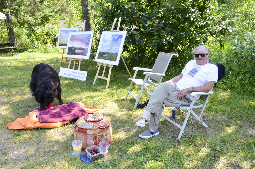 Photographer Jon Butler and his wife Kerry had many of their works on display.