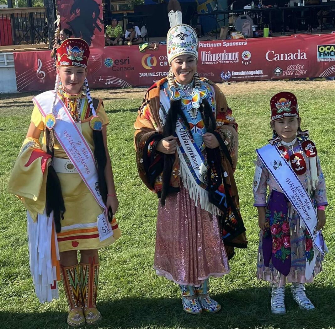 The Ms. Wiikwemkoong and Little Miss pageant showed Anishinabe royalty at its finest with these young kweok taking top honours in the competition.