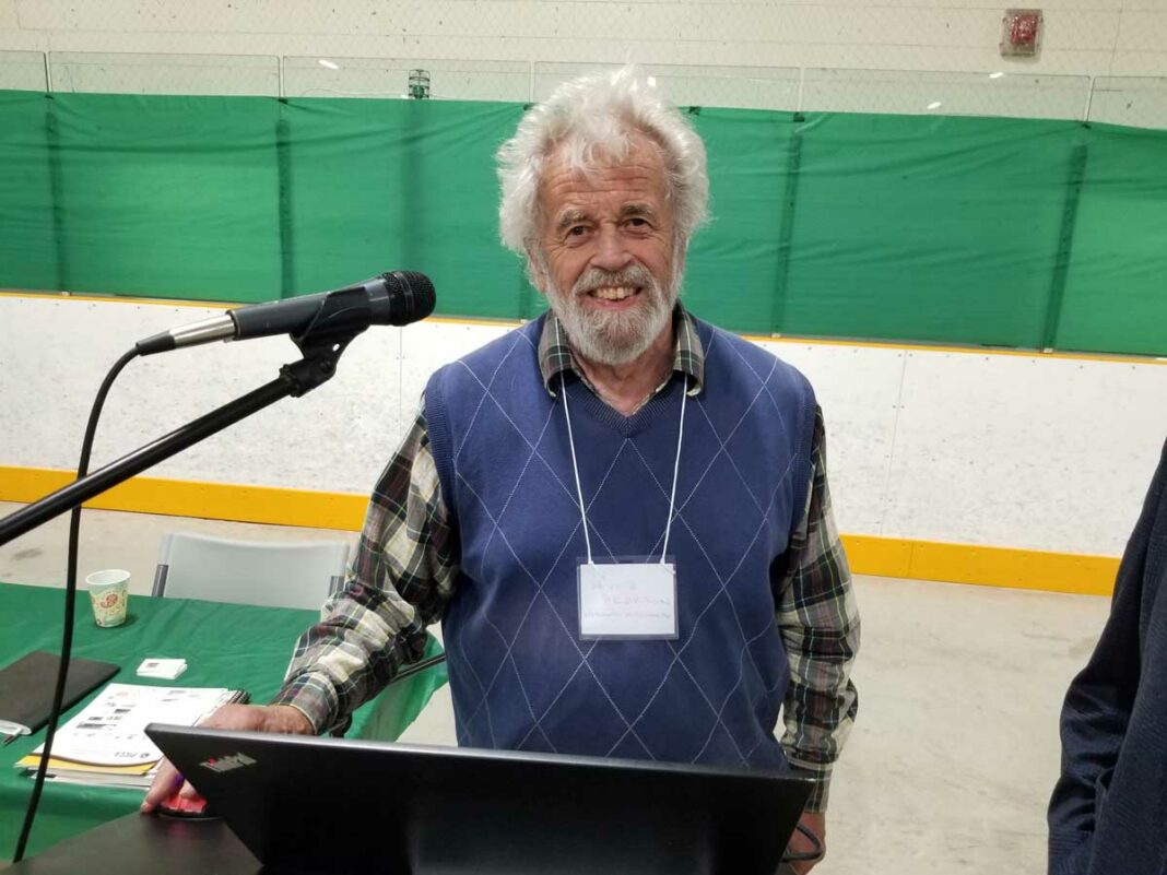 Dr. David Pearson, professor emeritus of Natural Sciences at Laurentian University, provides an overview of how climate change will impact the weather and what those impacts hold in store for communities. Spoiler alert, it isn’t just about warmer weather, as changes to the jet stream will mean unseasonable colder weather for many. photo by Michael Erskine.