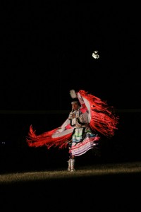 The contrasts of colour and movement in the spotlight specials highlight the creativity of the dancers’ regalia and movements. photo by Bruno Henry