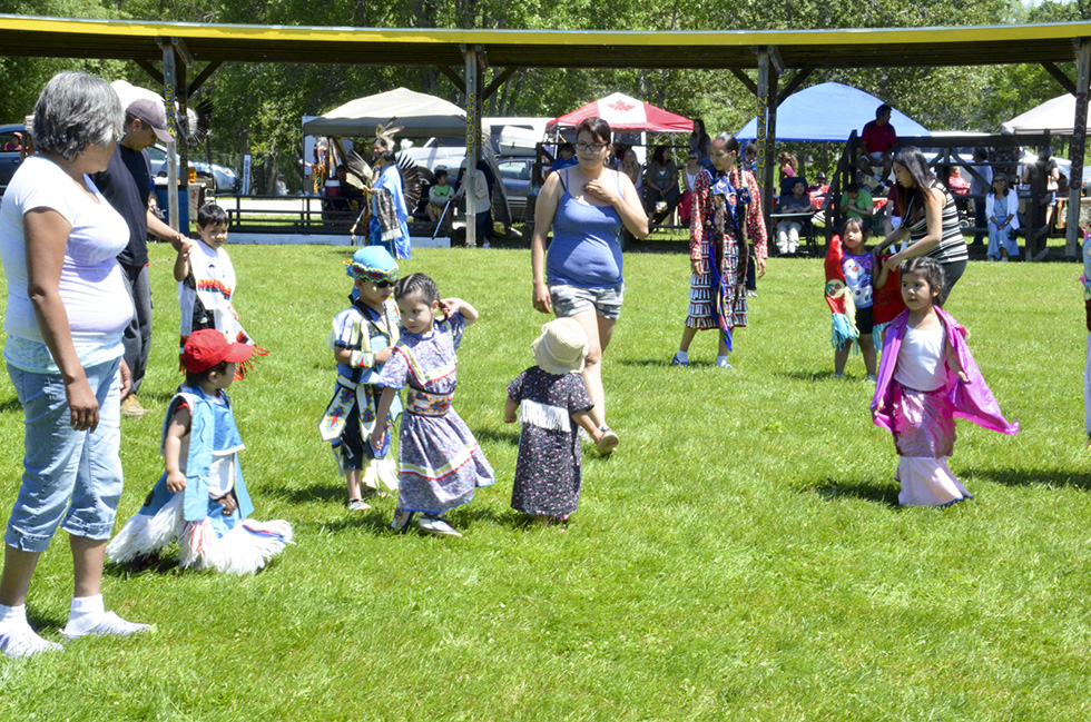 The tiny tots were a crowd favourite at the powwow.