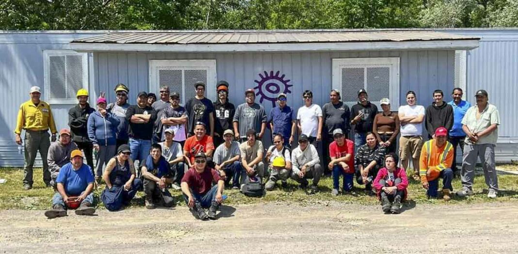 Thirty-six forest firefighters were recently trained in Wiikwemkoong, including some Sheguiandah First Nation band members. photo supplied