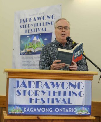 Tim Fallis, a two-time winner of the Stephen Leacock Meal for Humour, and award-winning author of eight national bestsellers, including his most recent, Operation Angus, was one of seven speakers at the Jabbawong Storytelling Festival.