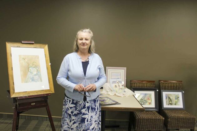 Painter Diane Carriere had several of her works on display at The Inn at Gore Bay.