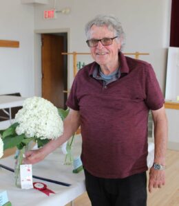 Wayne Bailey took top prize in the best perennial hydrangea category.