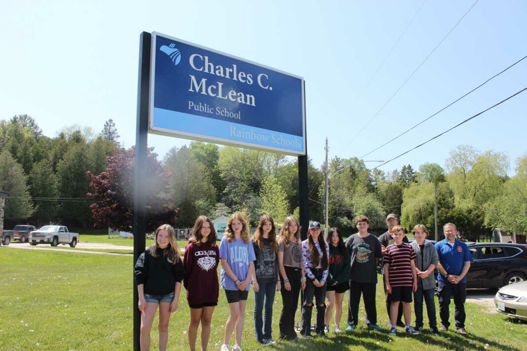 Grade 8 graduates from Charles C. McLean Public School.