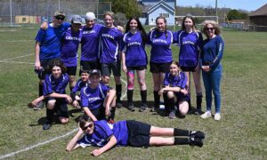 The Central Manitoulin Public School soccer team took third place at the annual Manitoulin elementary senior soccer tournament held May 10 at Wiikwemkoong Pontiac School.