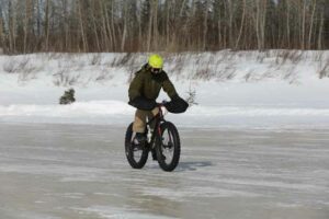 Manitoulin OPP Constable Steve Redmond, a member of the OPP Cycling Team was one of five riders who took part in the James Bay EPIC Fat Bike Ride up the James Bay coast, from Moose Factory to Attawapiskat, last week.