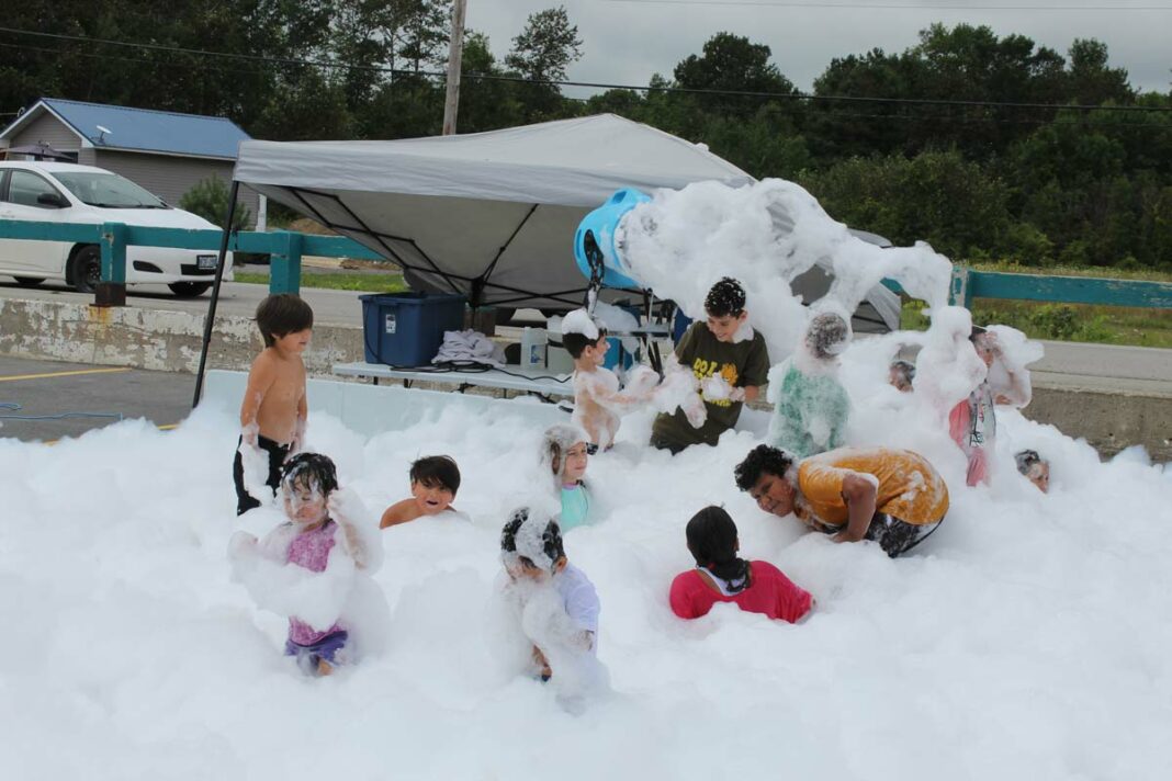 The M’Chigeeng First Nation held its Family Fun days event last weekend. There were many activities held that provided fun for every member of the family, like a foam party!