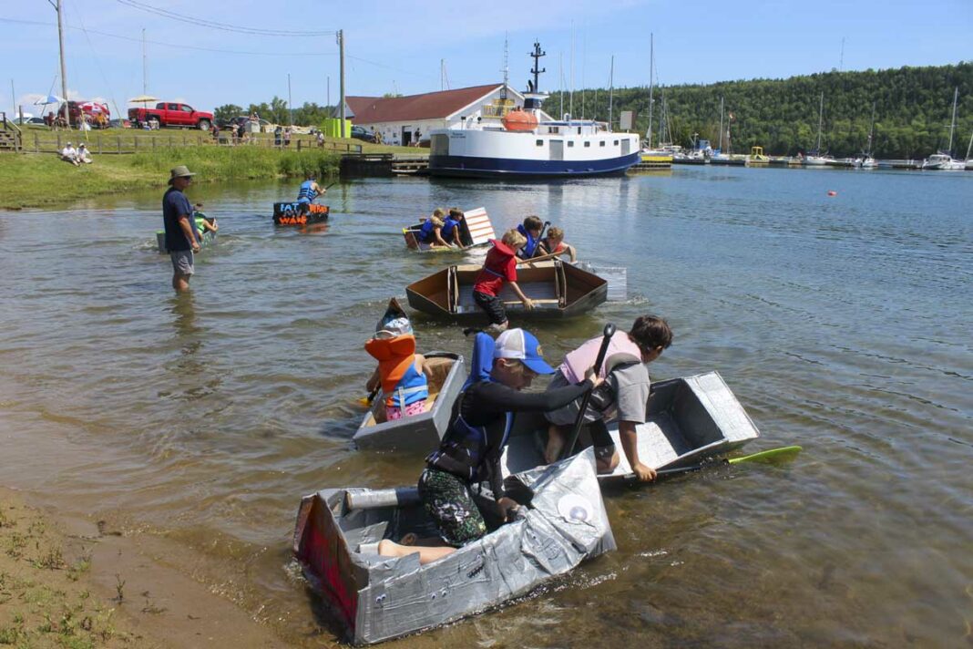 The cardboard boat race is one of Harbour Days’ signature events.