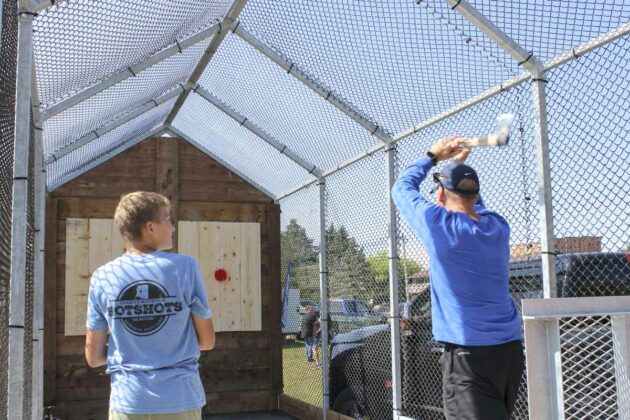 This axe throwing activity was enjoyed by all those who took the challenge!